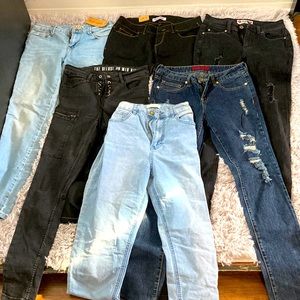 6 jeans for 25$